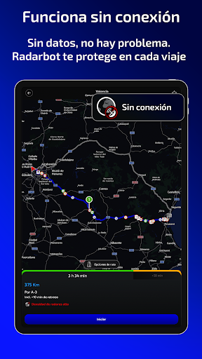 Captura de pantalla de Radarbot: Avisador de Radares