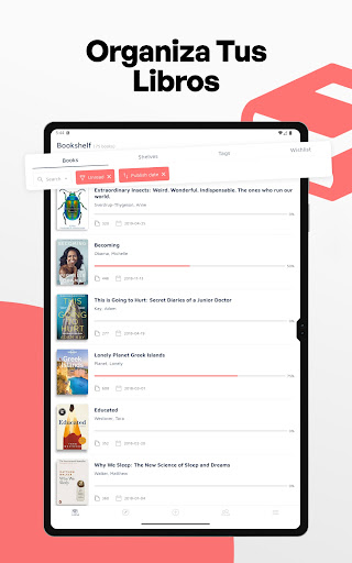 Captura de pantalla de Bookshelf - Biblioteca virtual
