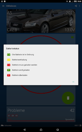OBDeleven VAG Autodiagnose Screenshot