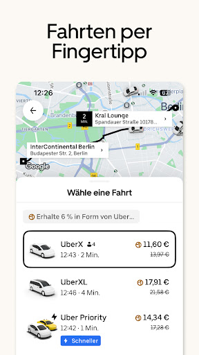 Uber - Deine Fahrt auf Abruf Screenshot