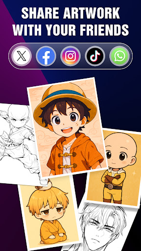 Captura de pantalla de Draw Anime - AR Tracing App