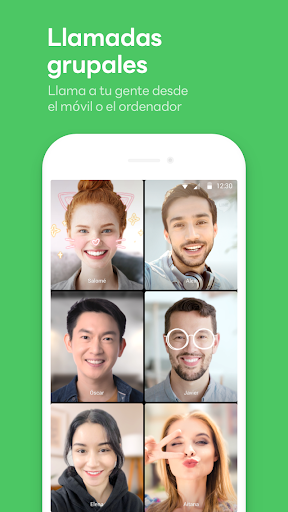 Captura de pantalla de LINE: Llama y mensajea