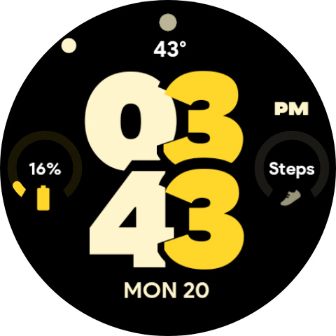 Captura de pantalla de Pixel Pro 2 - Watch face