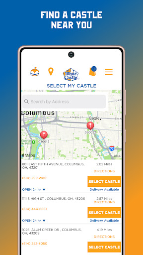 Captura de pantalla de White Castle Online Ordering