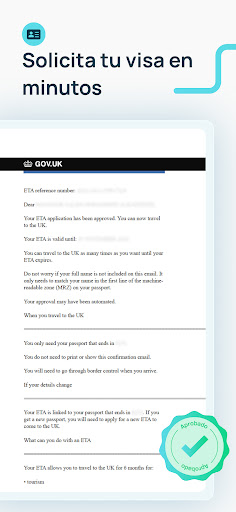 Captura de pantalla de iVisa: Visas de viaje online