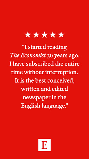 Captura de pantalla de The Economist - World News