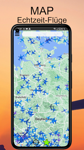 Luftverkehr - Flugradar Screenshot