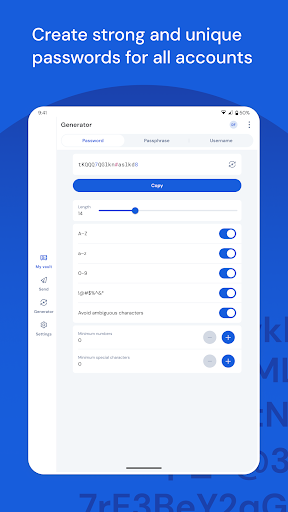 Captura de pantalla de Bitwarden - Password Manager