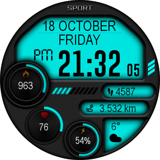 Captura de pantalla de Digital Iwasa Watch Face