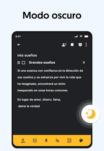 Captura de pantalla de Notas: Bloc de notas, Notebook