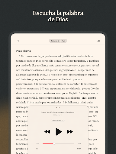 Captura de pantalla de Biblia Reina Valera con Audio