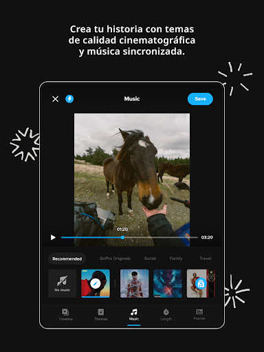 Captura de pantalla de GoPro Quik: Editar videos