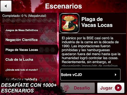 Captura de pantalla de Plague Inc.
