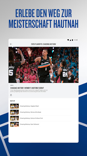 NBA: Live-Spiele & Spielstände Screenshot