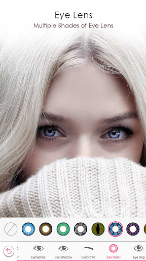 Captura de pantalla de cara belleza maquillaje cámara