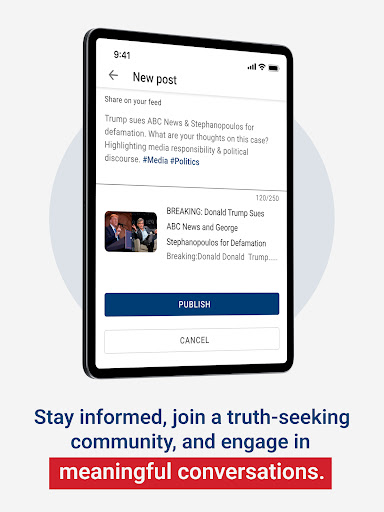 Captura de pantalla de Real News Now Republican News