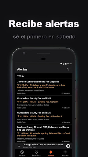 Captura de pantalla de Escáner Policial