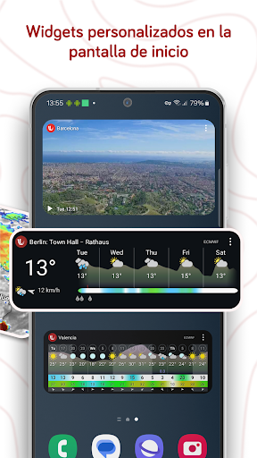 Captura de pantalla de Windy.com: Previsión del clima