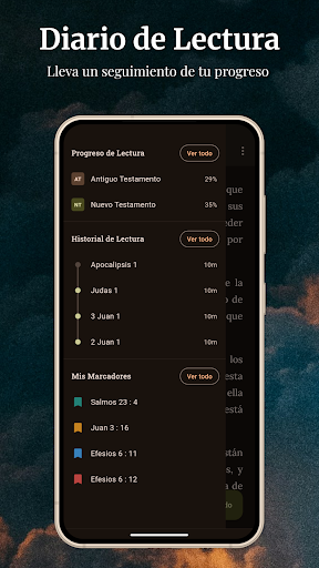 Captura de pantalla de Biblia KJV - Reina Valera