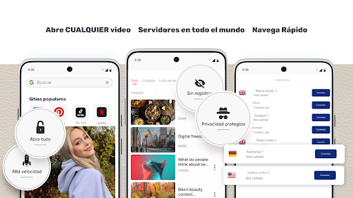 Captura de pantalla de Web Proxy Browser