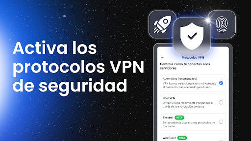 Captura de pantalla de VPN Lumos: VPN fácil de usar