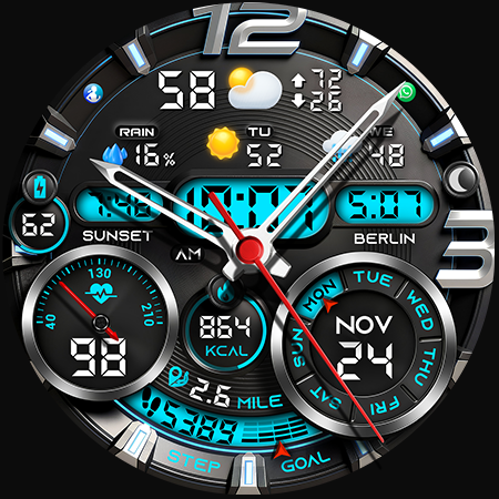PER32 Ultra Hybrid Watch Face screenshot