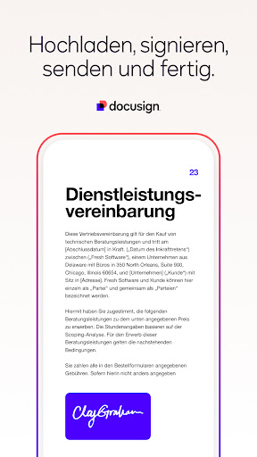 Docusign – Digitale Signature Screenshot