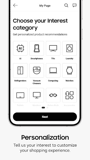 Shop Samsung Screenshot