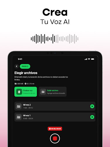 Captura de pantalla de MyTunes: Crear música con IA