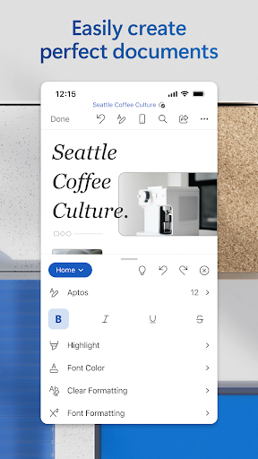 Microsoft Word: Edit Documents screenshot