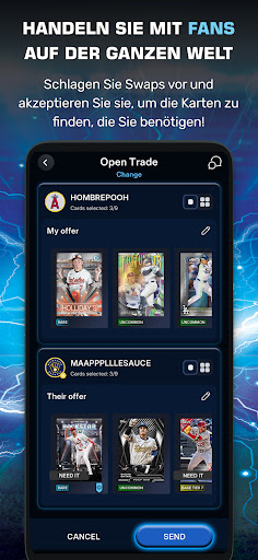 Topps® BUNT® MLB-Kartenhändler Screenshot