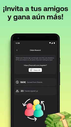 Captura de pantalla de HeyCash: Encuestas por Dinero