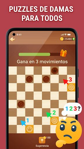 Captura de pantalla de Damas en línea