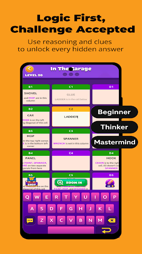 Captura de pantalla de Word Hike -Inventive Crossword