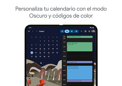 Captura de pantalla de Google Calendar