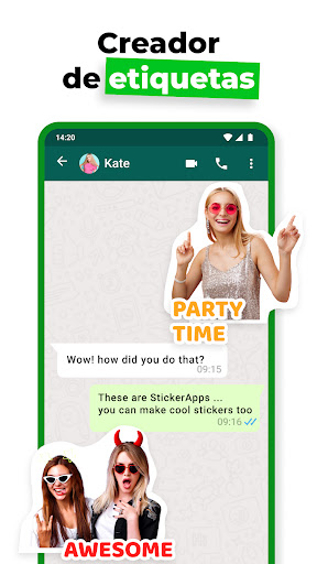 Captura de pantalla de Crear stickers - WAStickerApps