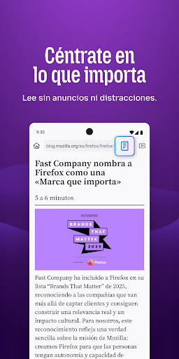 Captura de pantalla de Firefox: navegador privado