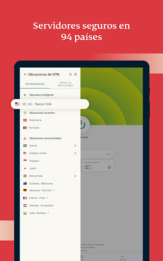 Captura de pantalla de ExpressVPN: VPN Ultra Seguro