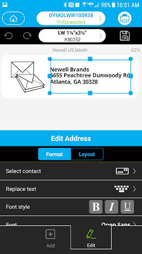 DYMO Connect screenshot