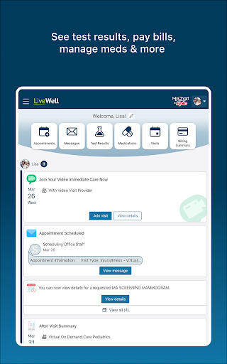 LiveWell with Advocate Aurora Screenshot