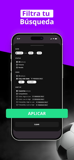 Captura de pantalla de 180Score Predicciones Fútbol