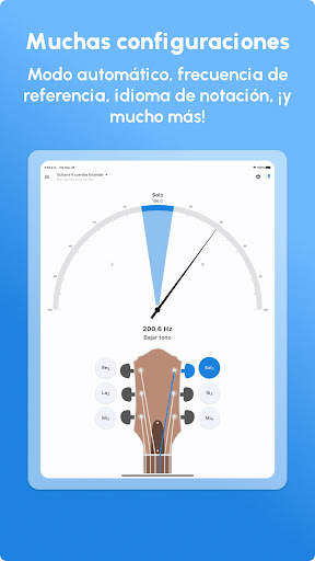 Captura de pantalla de Afinador de Guitarra LikeTones