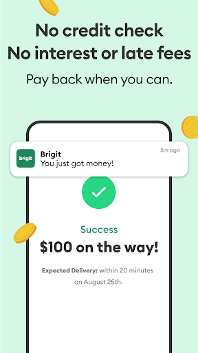 Captura de pantalla de Brigit: Cash Advance & Credit