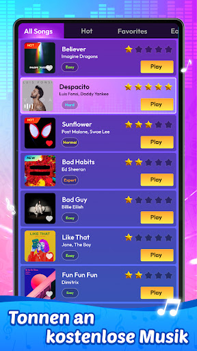 Rhythm Rush Lite-klavierspiele Screenshot