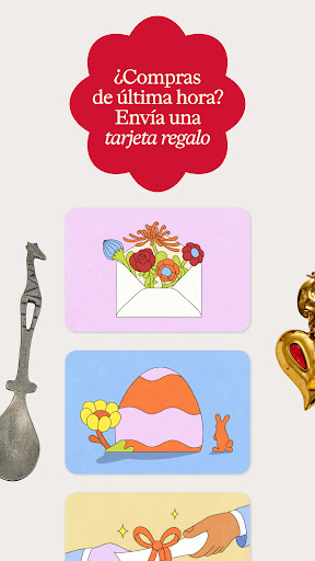 Captura de pantalla de Etsy: Compra hogar y estilo