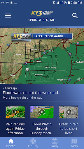 Captura de pantalla de KY3 Weather