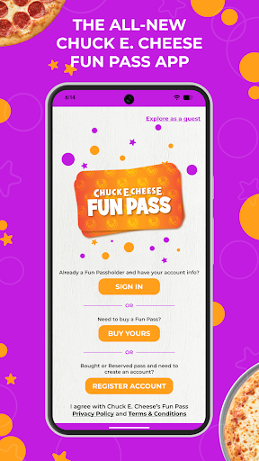 Captura de pantalla de Chuck E. Cheese Fun Pass