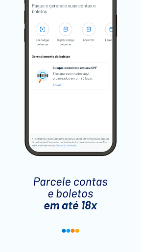 Captura de pantalla de RecargaPay: Pix Cartão e Conta
