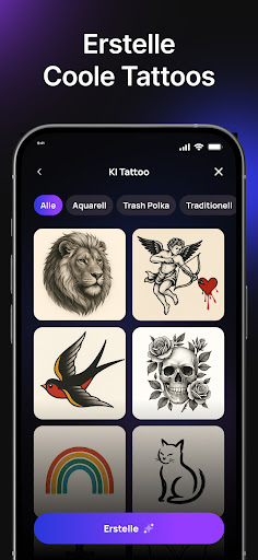Hexa AI: Erstelle Logo, Design Screenshot
