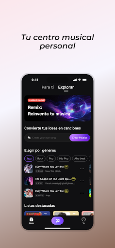 Captura de pantalla de Mureka - Música con IA